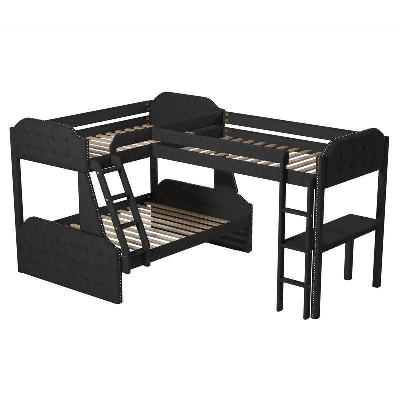 Harriet Bee Gitto Kids Twin Over Full Bunk Bed Wayfair